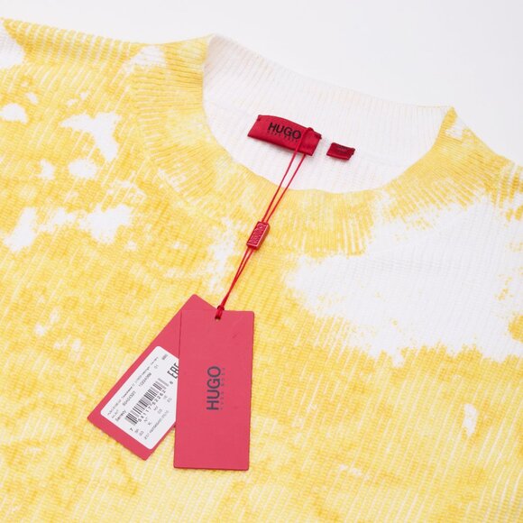 HUGO BOSS Yellow & White Tie-Dye Knit Sweater 🍋☀️ - Picture 4 of 5